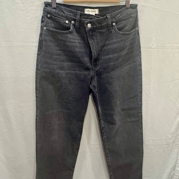 Madewell Perfect Vintage Straight Leg Jeans - Washed Black / 29 - Picture 5 of 10